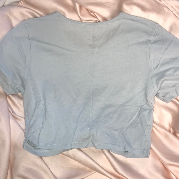 knotted cropped tee - Picture 2 of 2